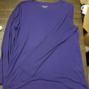 Royal purple Vera Wang long sleeve tee